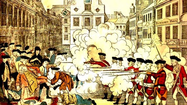 Paul Revere's Etching Of The 'Boston Massacree'