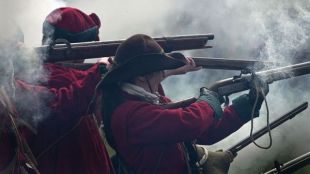 Musketeers In English Civil War Reenactment