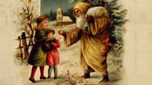 Santa Claus Dressed In Yellow