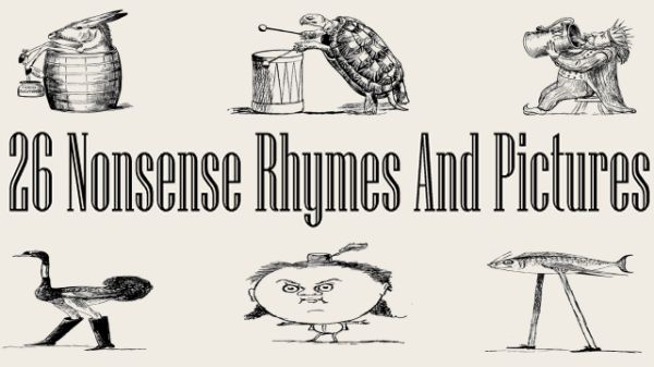 Title Card For Twenty-Six Nonsense Rhymes And Pictures By Edward Lear